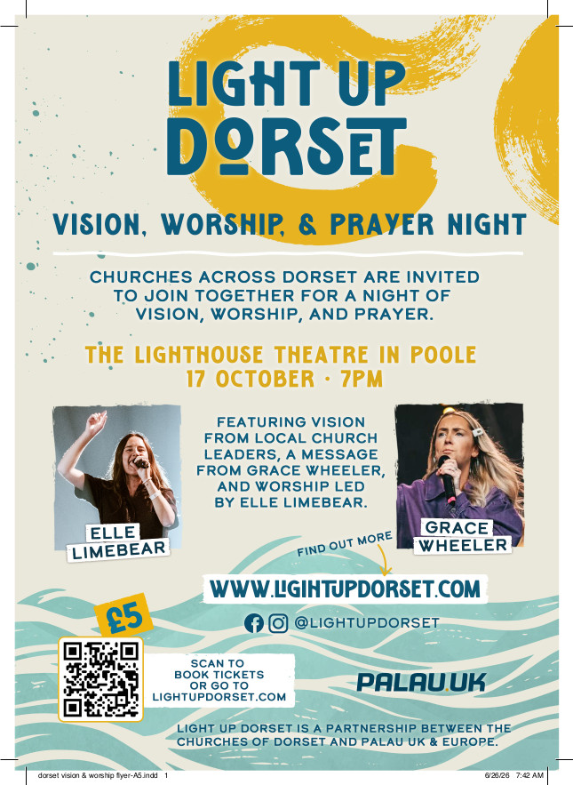 Light Up Dorset - Vision and Worship Event flyer